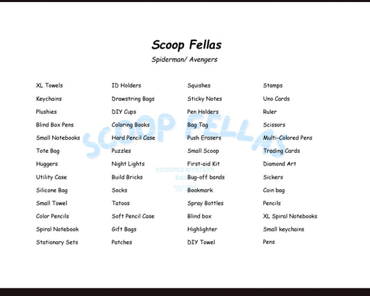 Themed Scoops